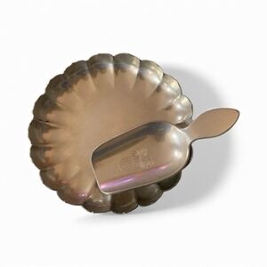 Kirk Stieff Pewter Pineapple Spoon And Dish Vintage